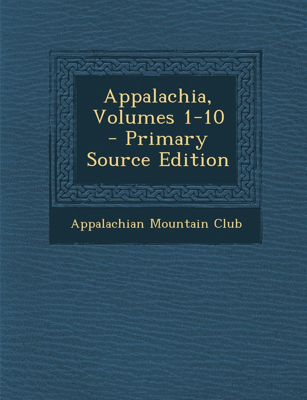 Appalachia, Volumes 1-10 Mathematics