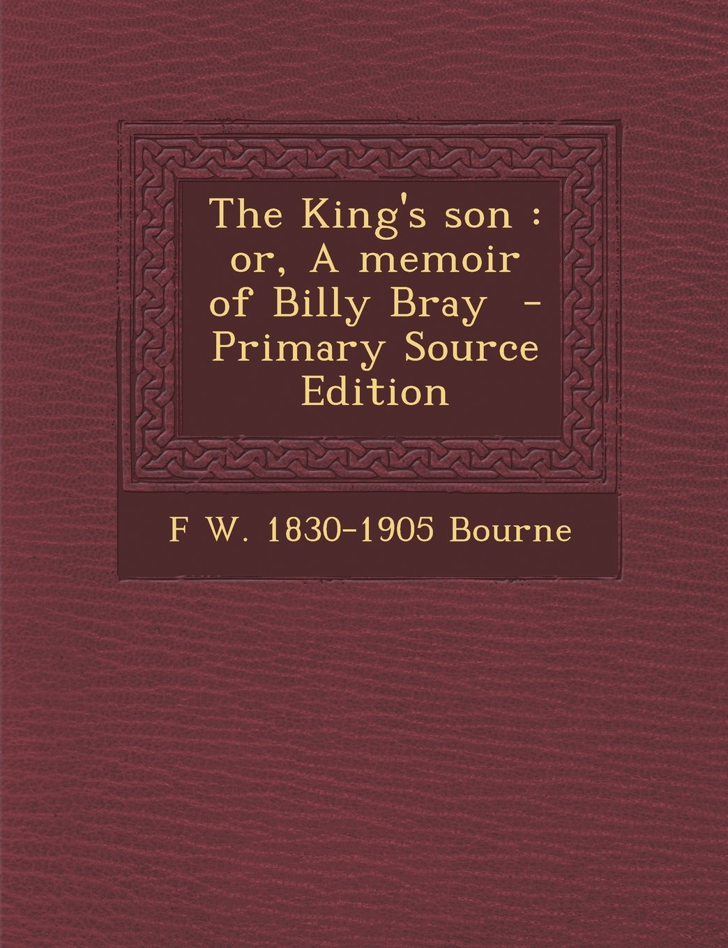 The King's son: or, A memoir of Billy Bray Politics & History