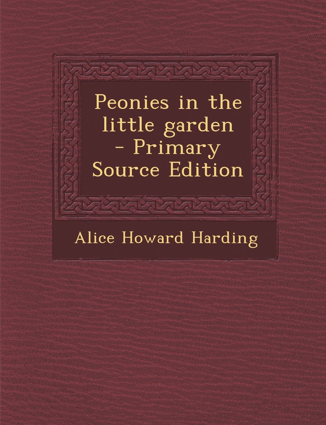 Peonies in the little garden Politics & History