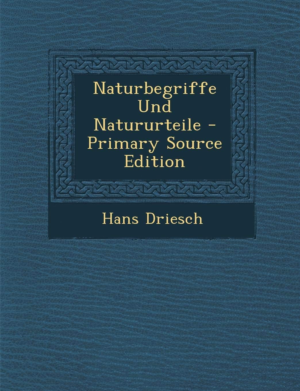 Naturbegriffe Und Natururteile Mathematics