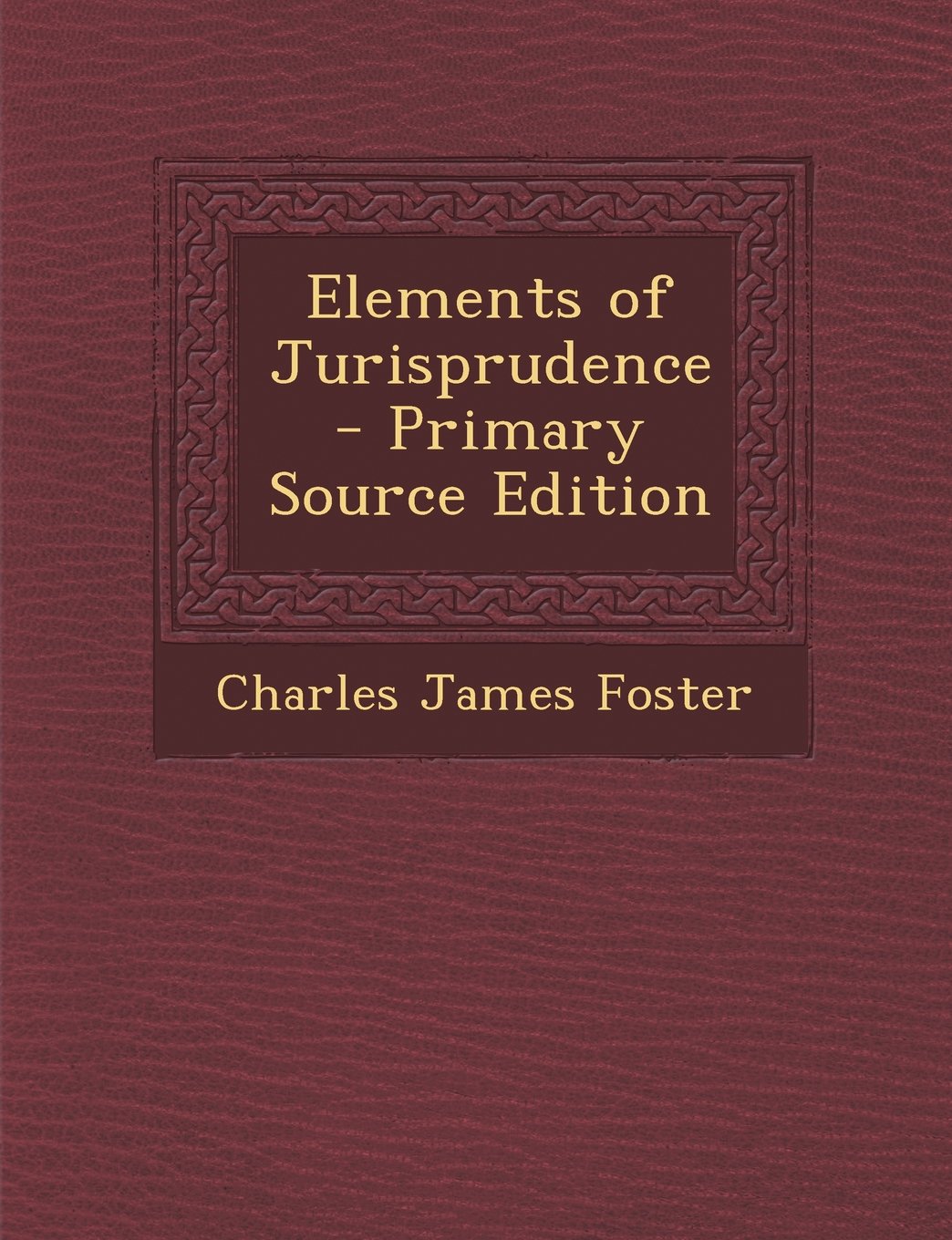 Elements of Jurisprudence Law