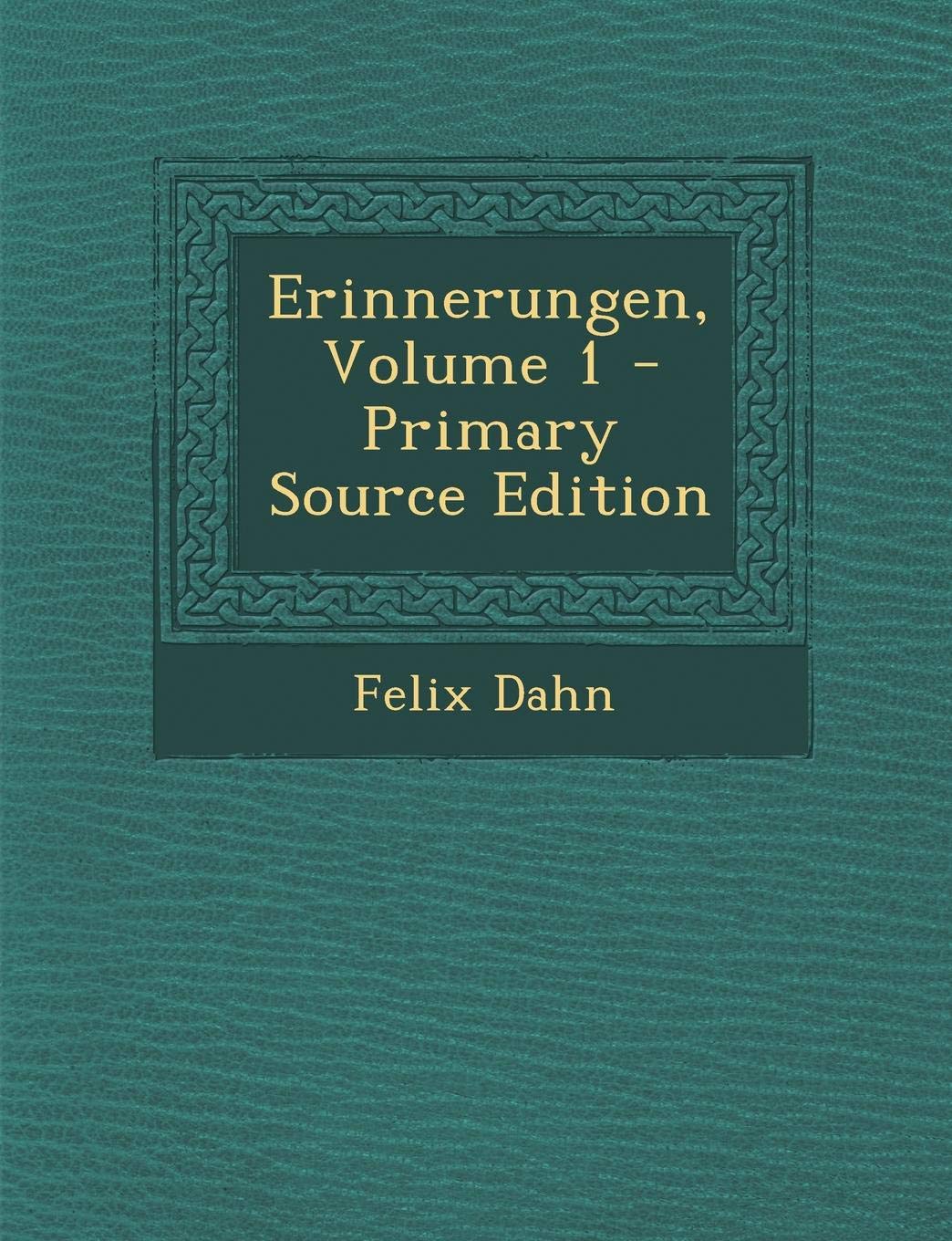 Product Image: Erinnerungen, Volume 1