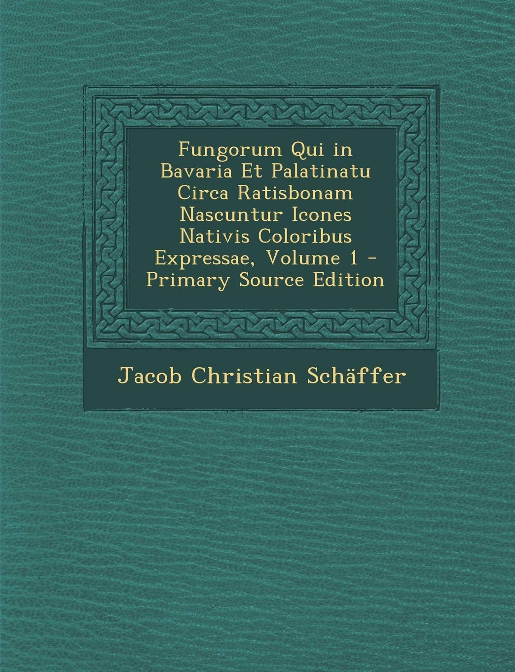 Fungorum Qui in Bavaria Et Palatinatu Circa Ratisbonam Nascuntur Icones Nativis Coloribus Expressae, Volume 1 Mathematics