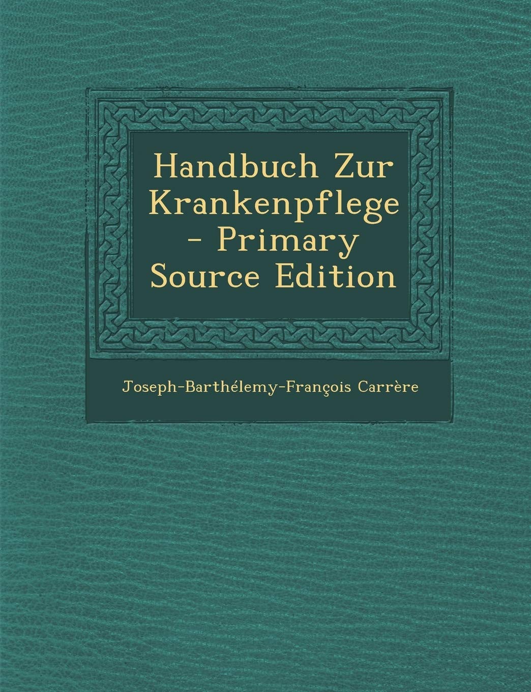 Handbuch Zur Krankenpflege Politics & History