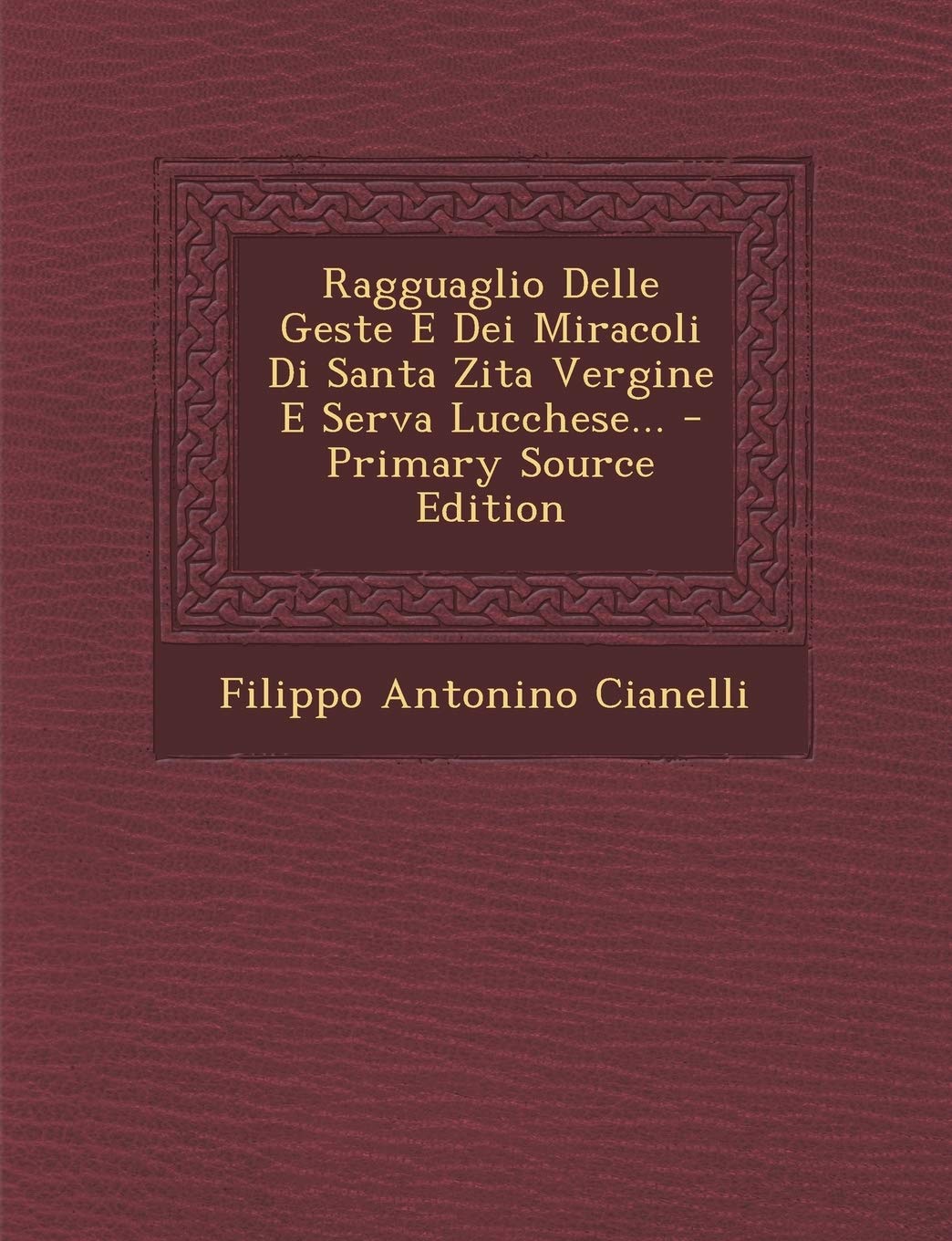 Ragguaglio Delle Geste E Dei Miracoli Di Santa Zita Vergine E Serva Lucchese... - Primary Source Edition Politics & History