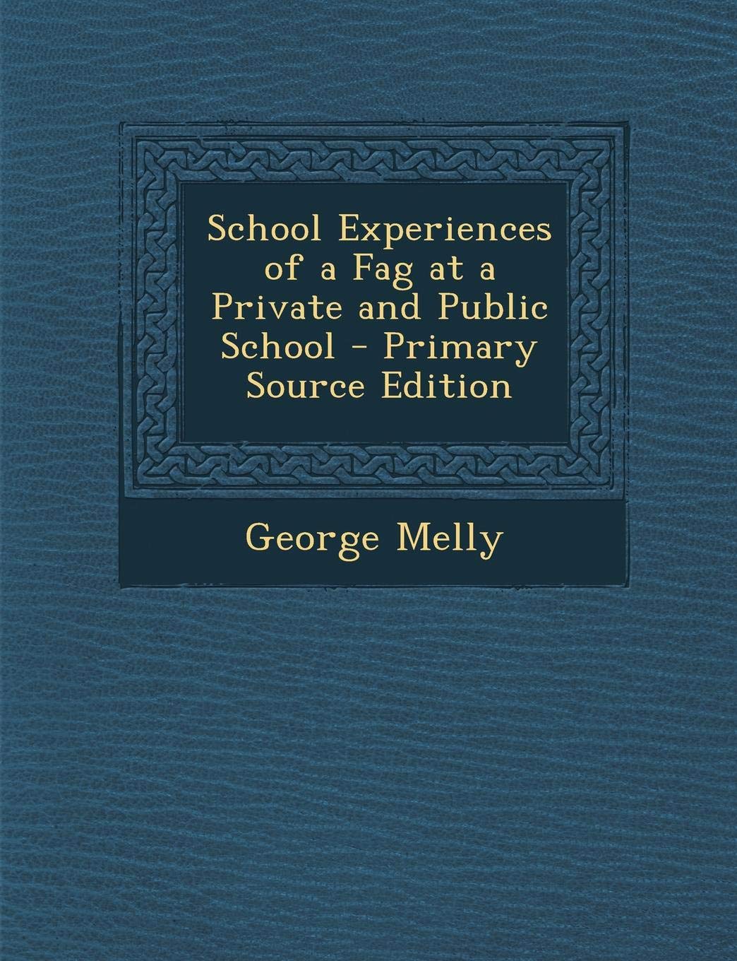 School Experiences of a Fag at a Private and Public School - Primary Source Edition Learning & Reference