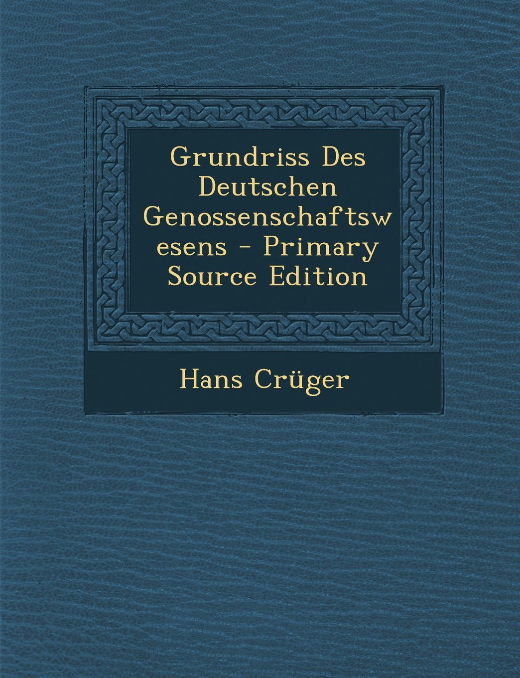 Grundriss Des Deutschen Genossenschaftswesens Business, Finance & Career