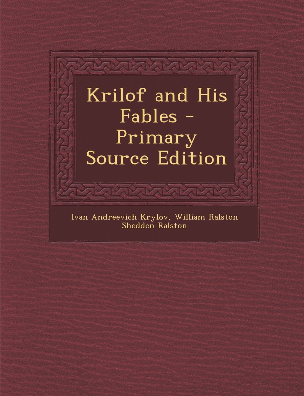 Krilof and His Fables Contemporary literature