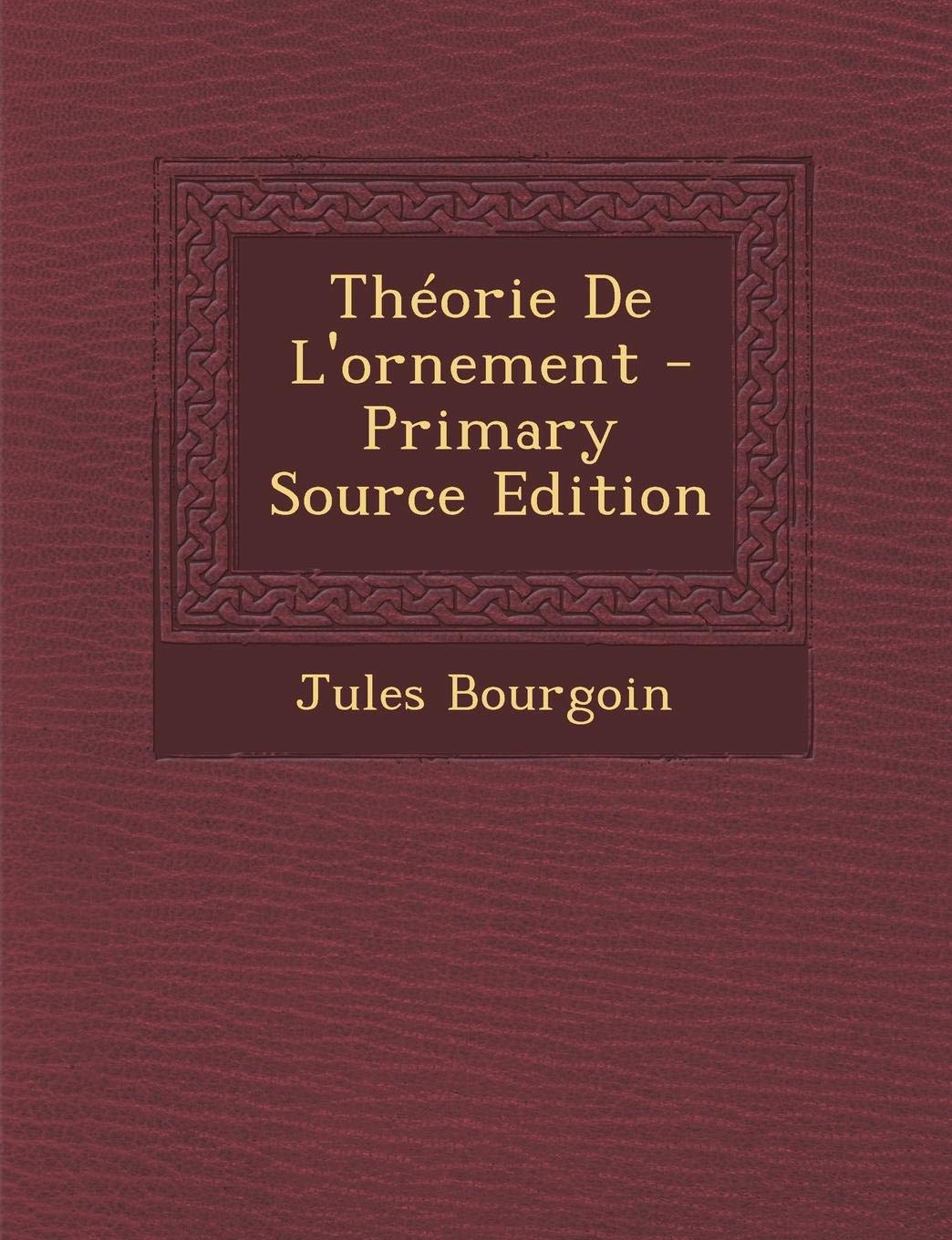 Theorie de L'Ornement Film, Art & Culture