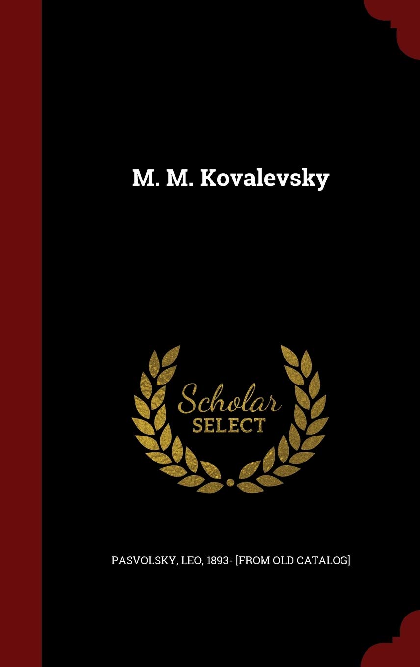 Product Image: M. M. Kovalevsky