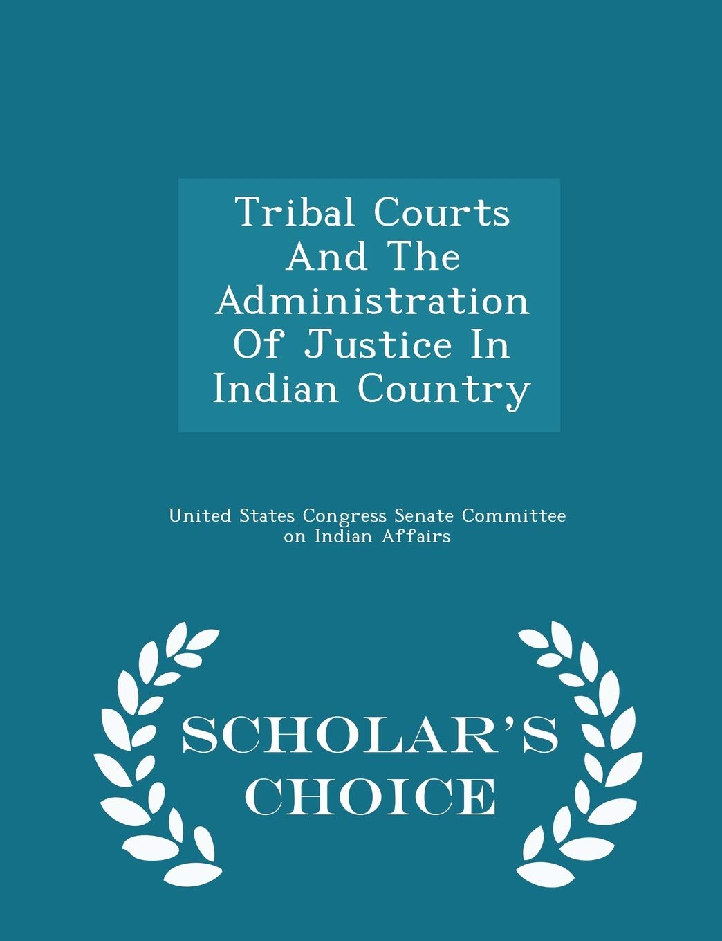 Tribal Courts and the Administration of Justice in Indian Country - Scholar's Choice Edition Politics & History