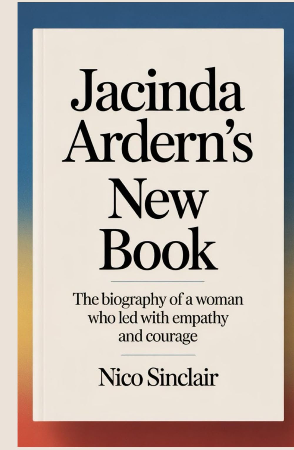 Jacinda Ardern's New Book: The Biography of a Woman Who Led with Empathy and Courage Social Sciences