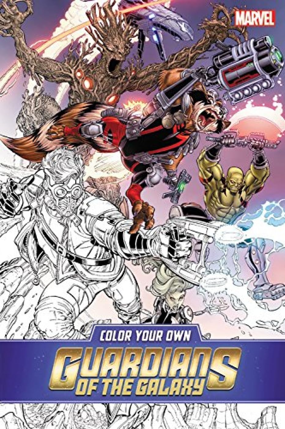 Color Your Own Guardians of the Galaxy: Malbuch Manga