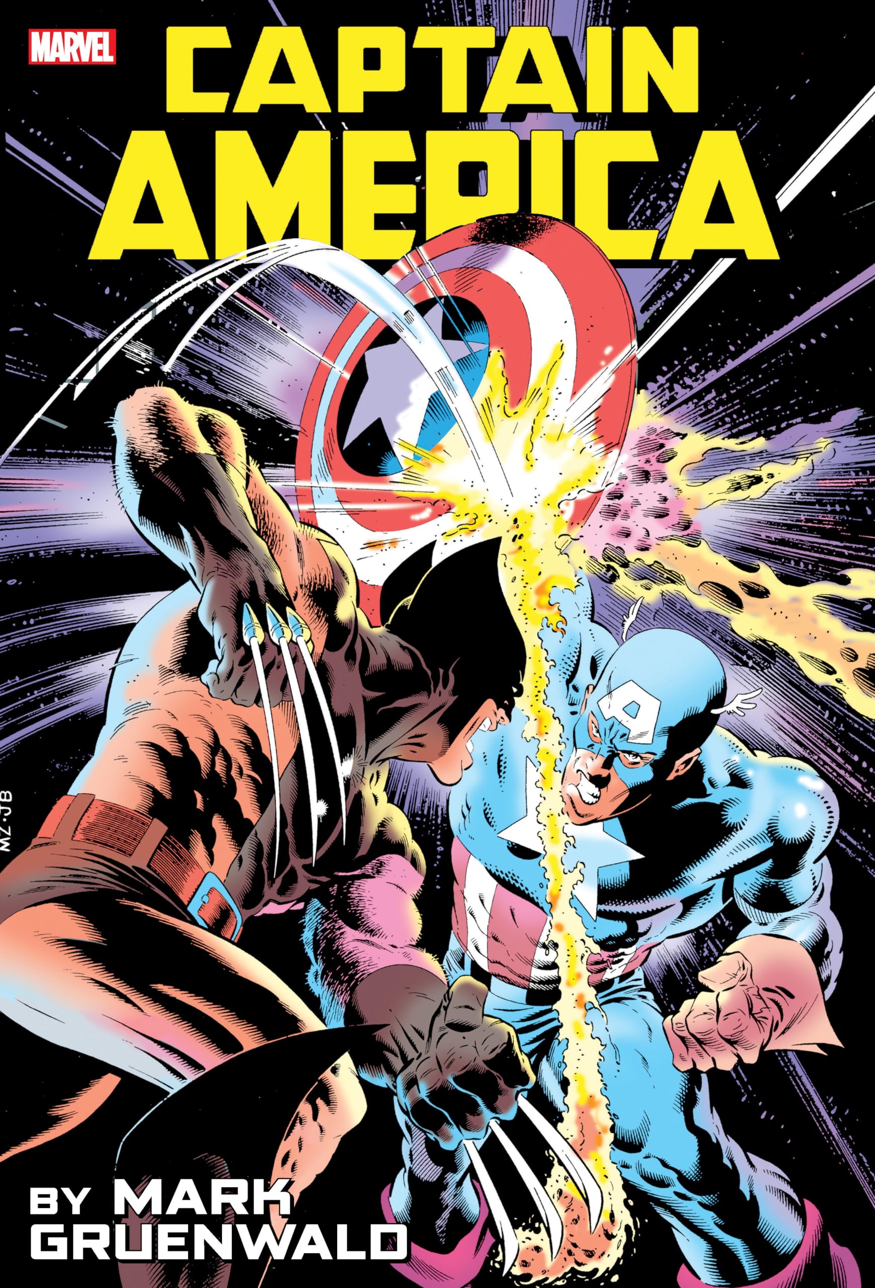 Captain America By Mark Gruenwald Omnibus Vol. 1 Zeck Captain America Vs. Wolverine Cover (Captain America Omnibus, 1) Manga