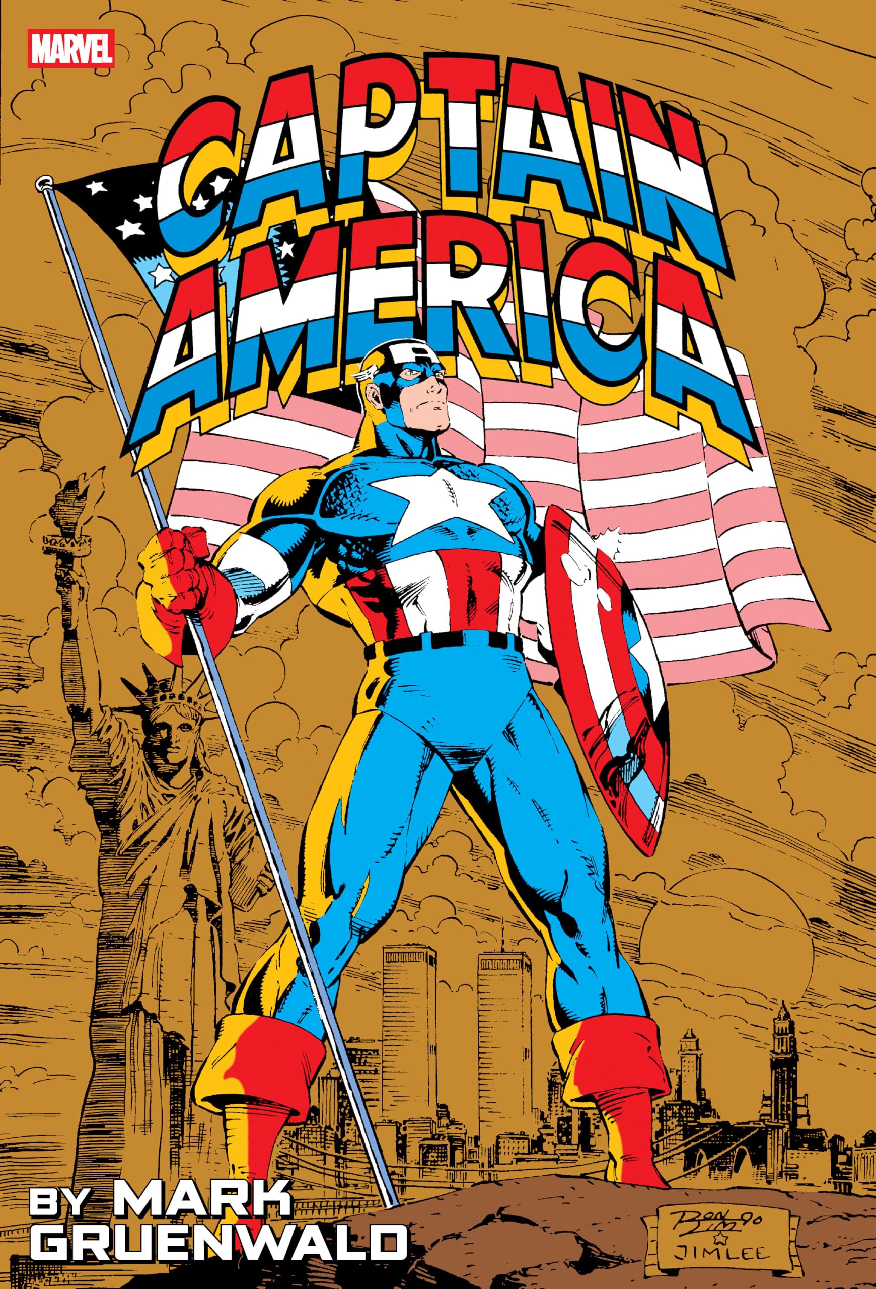 Captain America By Mark Gruenwald Omnibus Vol. 2 Ron Lim Anniversary Cover Manga