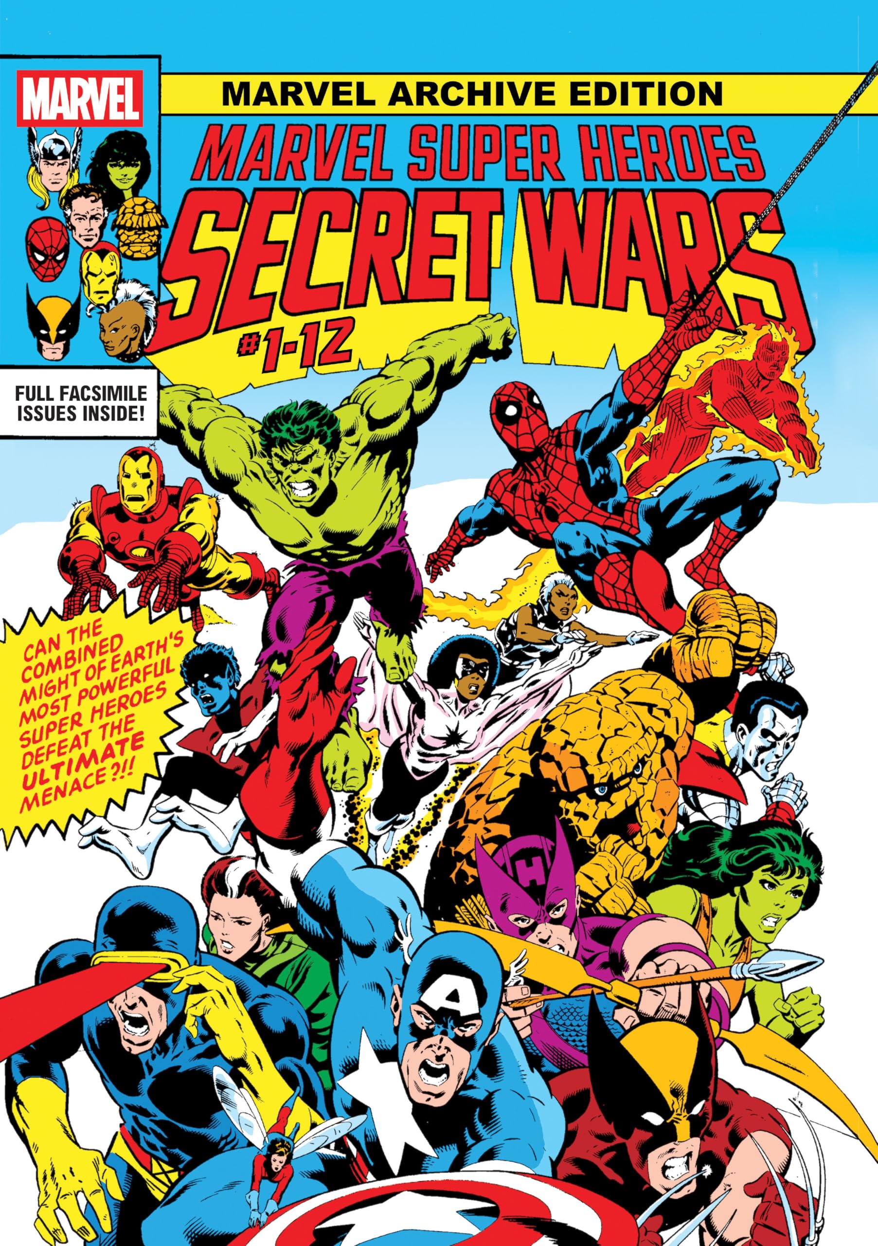 Marvel Archive Edition: Marvel Super Heroes Secret Wars Gallery Edition Mike Zeck Original First Issue Cover Manga
