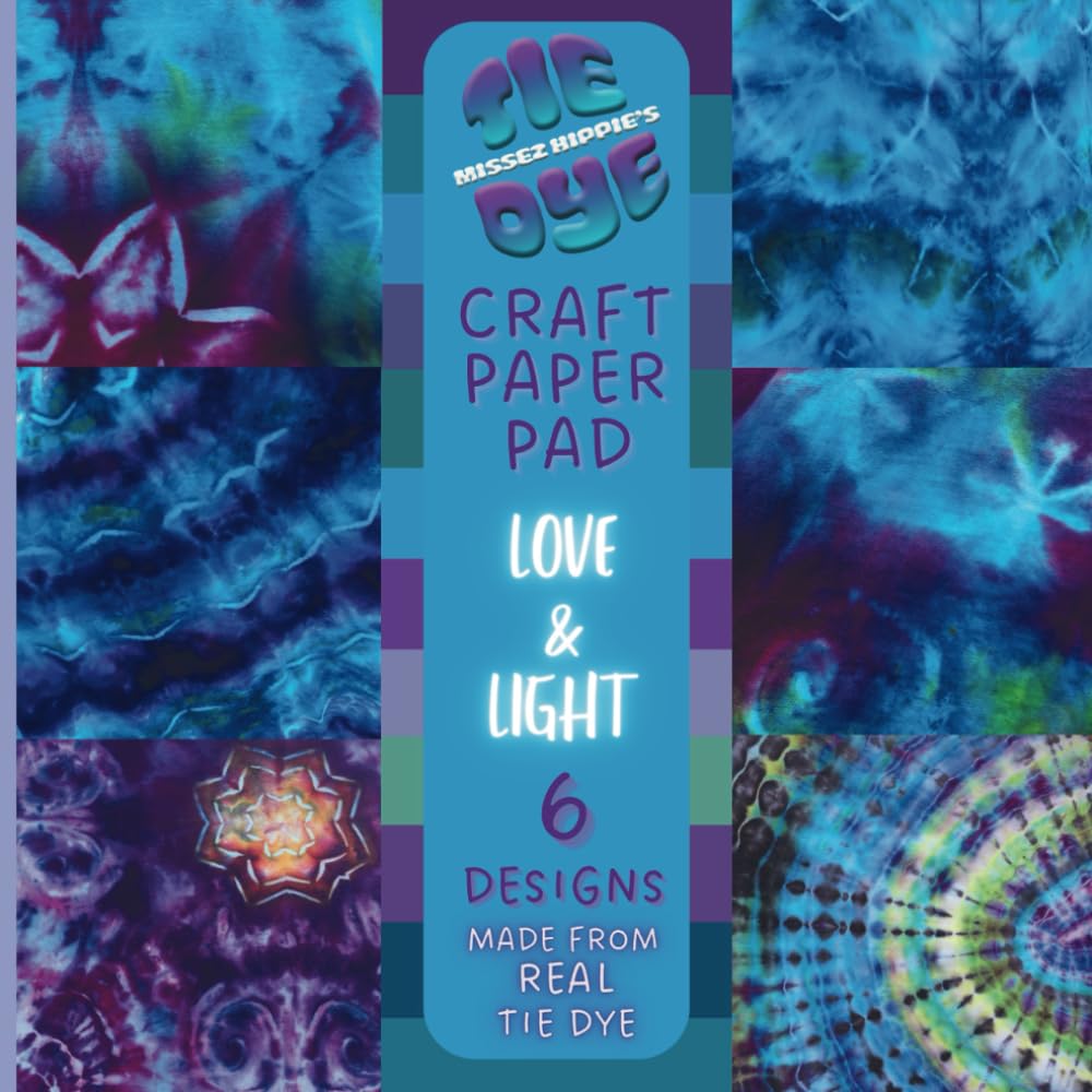 Love & Light Tie-Dye Craft Paper Pad: Scrapbooking Paper Hobbies & Crafts
