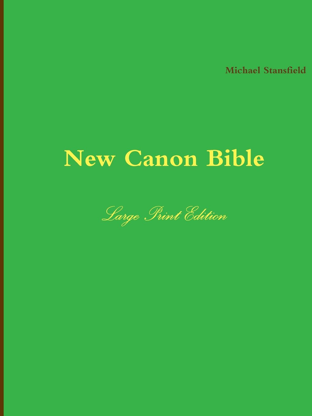 New Canon Bible Large Print Edition Religion & Esotericism