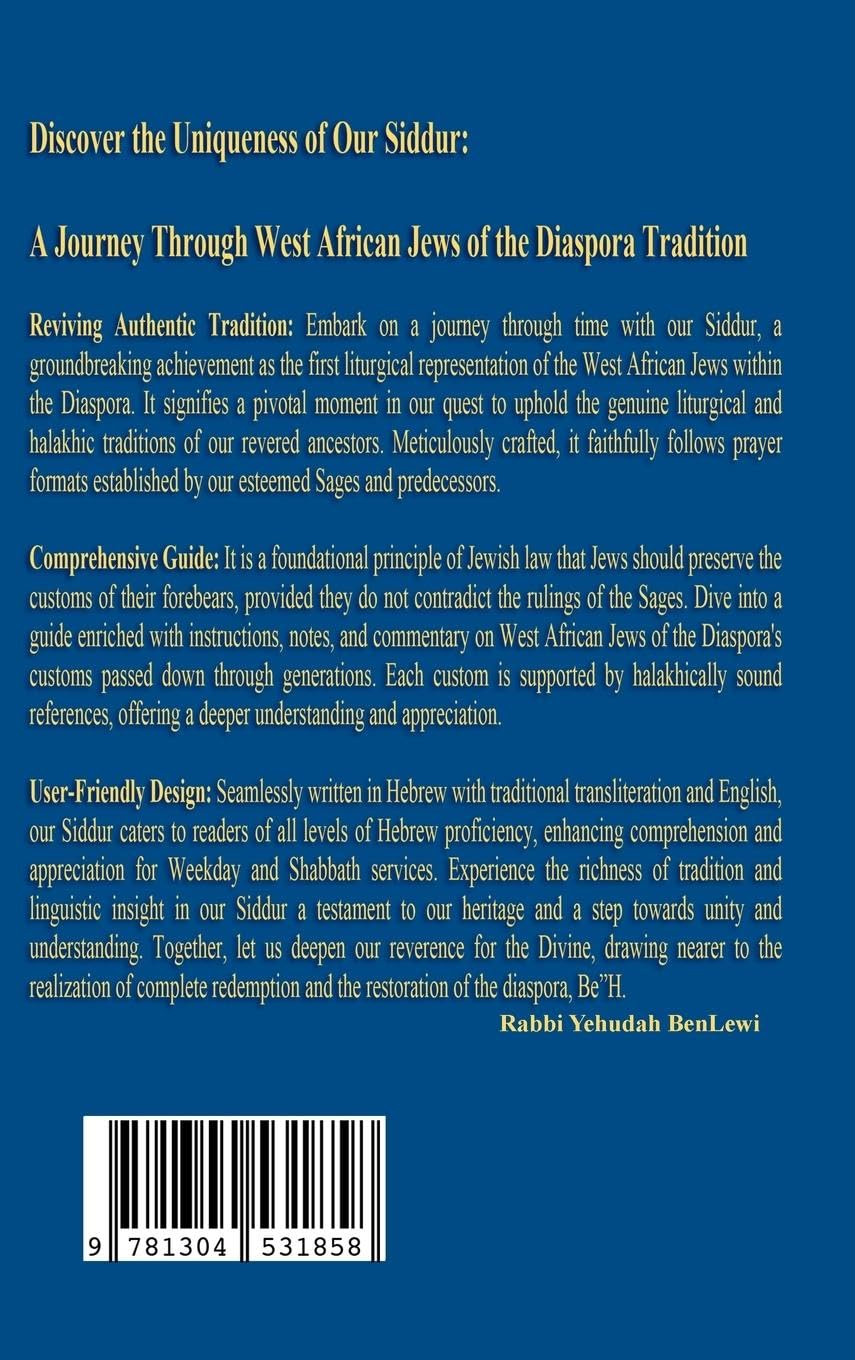 Siddur Hokhmath Israel Daily and Shabbath Prayers Religion & Esotericism