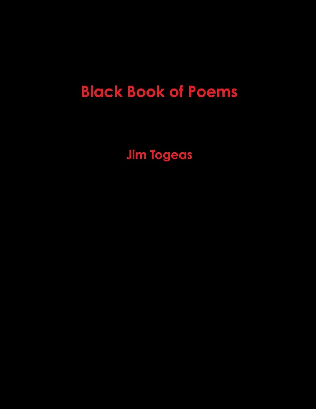 Black Book of Poems Poetry