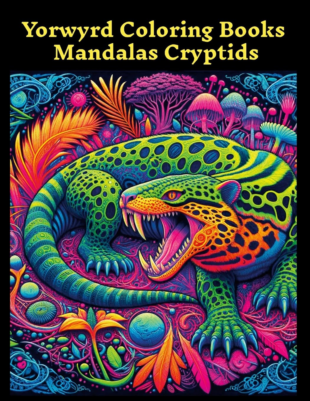 Yorwyrd Coloring Books Mandalas Cryptids Hobbies & Crafts