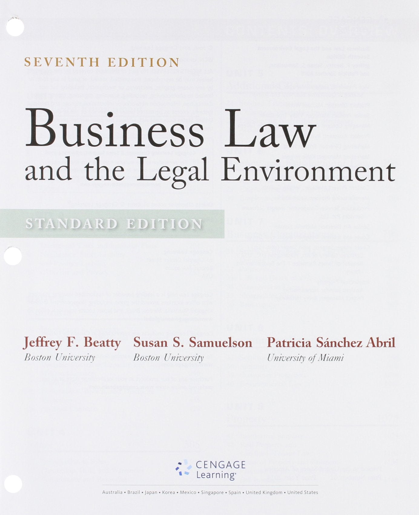 Business Law and the Legal Environment: Standard Edition book