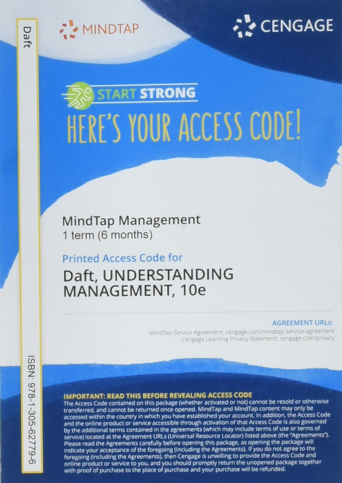 MindTap Management, 1 term (6 months) Printed Access Card for Daft/Marcic's Understanding Management, 10th (MindTap for Management) book