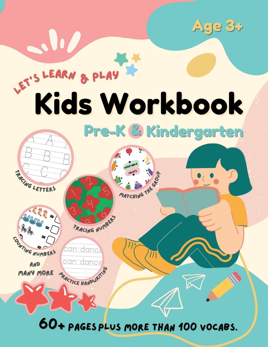 Let's Learn & Play Kids Workbook Pre-K & Kindergarten Media & Communication
