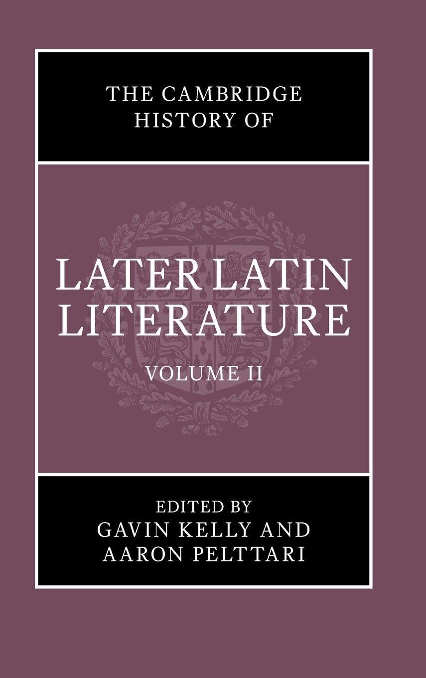The Cambridge History of Later Latin Literature Fairy Tales & Legends