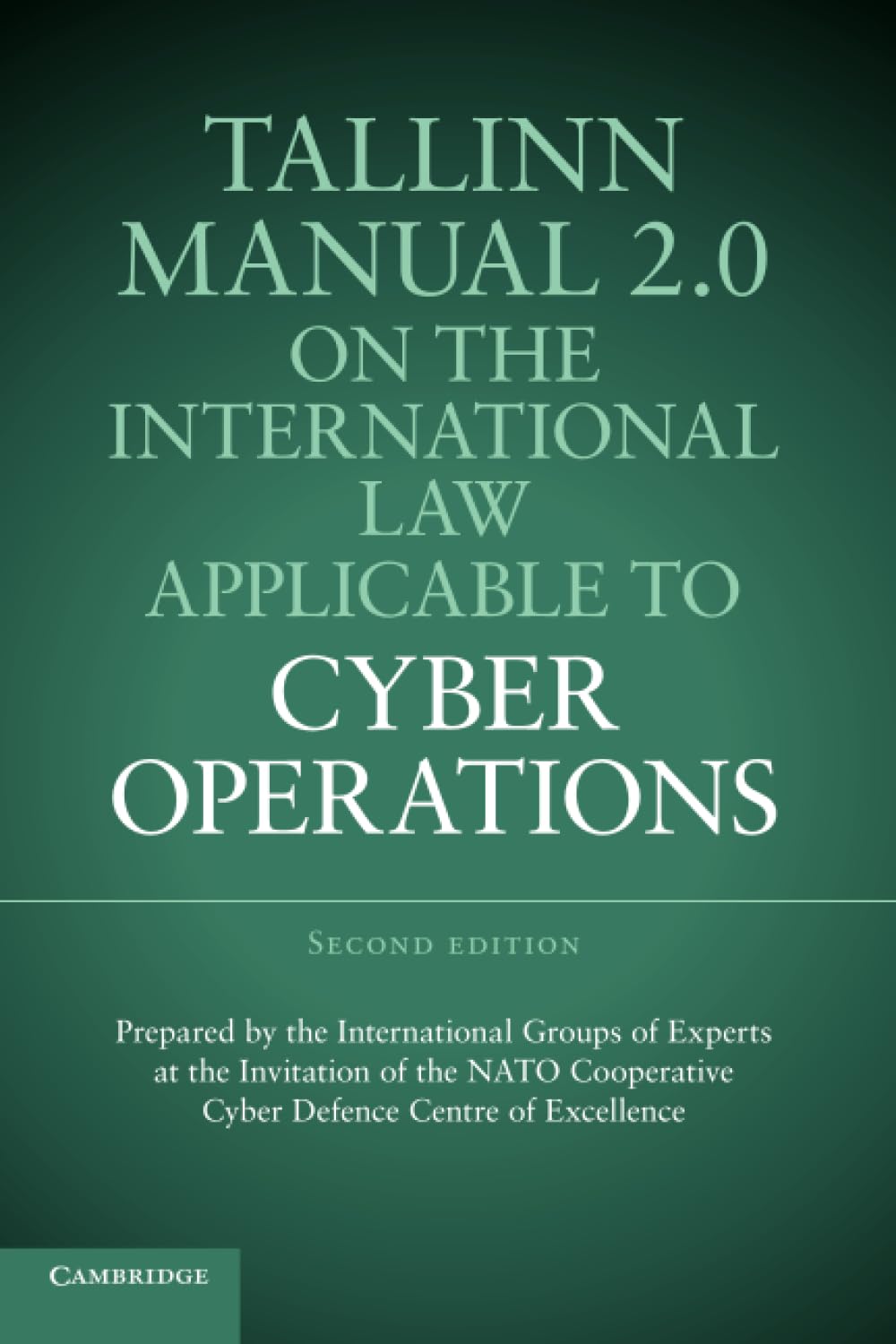 Tallinn Manual 2.0 on the International Law Applicable to Cyber Operations book