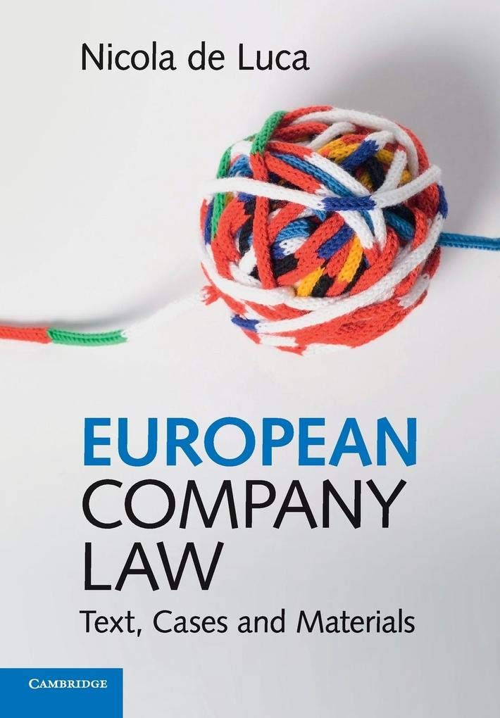 European Company Law: Text, Cases and Materials book