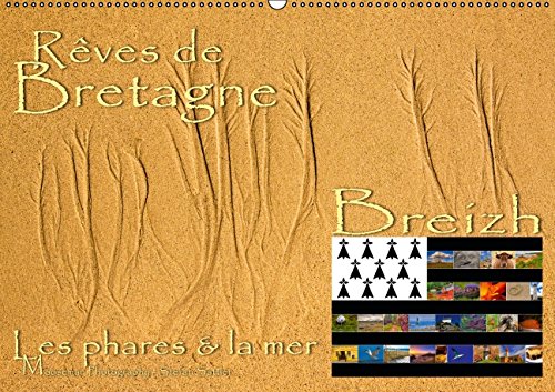 Rêves de Bretagne - Breizh (Calendrier mural 2015 DIN A2 horizontal): Les côtes bretons dans le Finistère (Calendrier mensuel, 14 Pages) (Calvendo Places) Garden & Plants