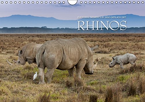 Emotional Moments: Rhinos UK Version (Wall Calendar 2015 DIN A4 Landscape): Rhinos are one of the absolutely endangered species in the world. Ingo ... calendar, 14 pages) (Calvendo Animals) Leisure, Home & Garden