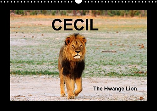 Cecil the Hwange Lion (Wall Calendar perpetual DIN A3 Landscape): Photo's of the Iconic Cecil the Lion and his Pride taken in Hwange National Park ... Animals) French, P Travel Books