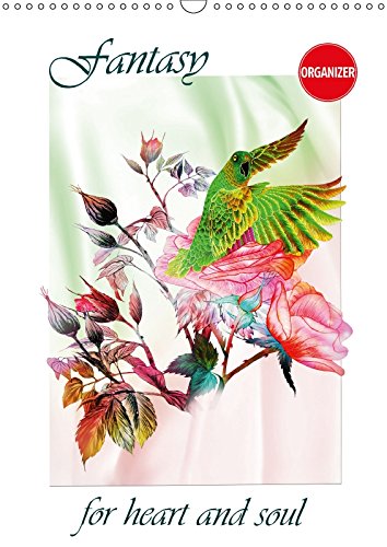 Fantasy for heart and soul (Wall Calendar 2018 DIN A3 Portrait): Coloured pencil drawings (Timer, 14 pages ) (Calvendo Art) Arts & Music