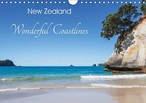 New Zealand (Wall Calendar 2018 DIN A4 Landscape): Wonderful Coastlines (Monthly calendar, 14 pages ) (Calvendo Nature) Photography