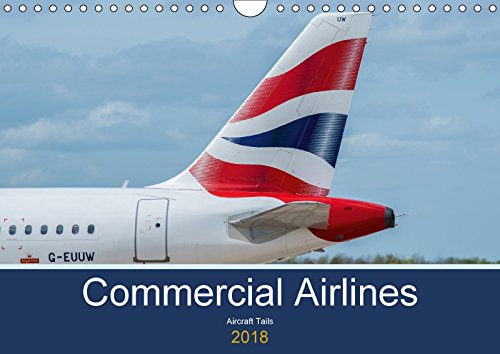 Commercial Airlines (Wall Calendar 2018 DIN A4 Landscape): Aircraft Tails (Monthly calendar, 14 pages ) (Calvendo Mobility) Leisure, Home & Garden