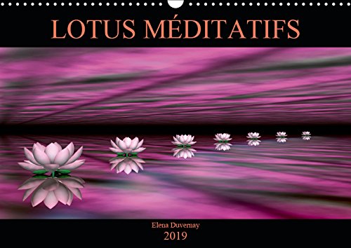 LOTUS MÉDITATIFS (Calendrier mural 2019 DIN A3 horizontal): La beauté des fleurs de lotus dans un environnement coloré et épuré (Calendrier mensuel, 14 Pages ) (Calvendo Nature) Leisure, Home & Garden