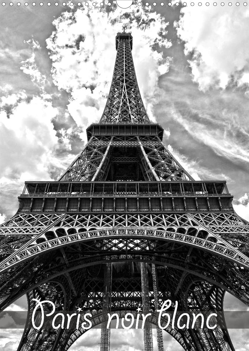 Paris noir blanc (Calendrier mural 2022 DIN A3 vertical): La capitale Paris en noir et blanc, vue d'un taxi (Calendrier mensuel, 14 Pages ) book