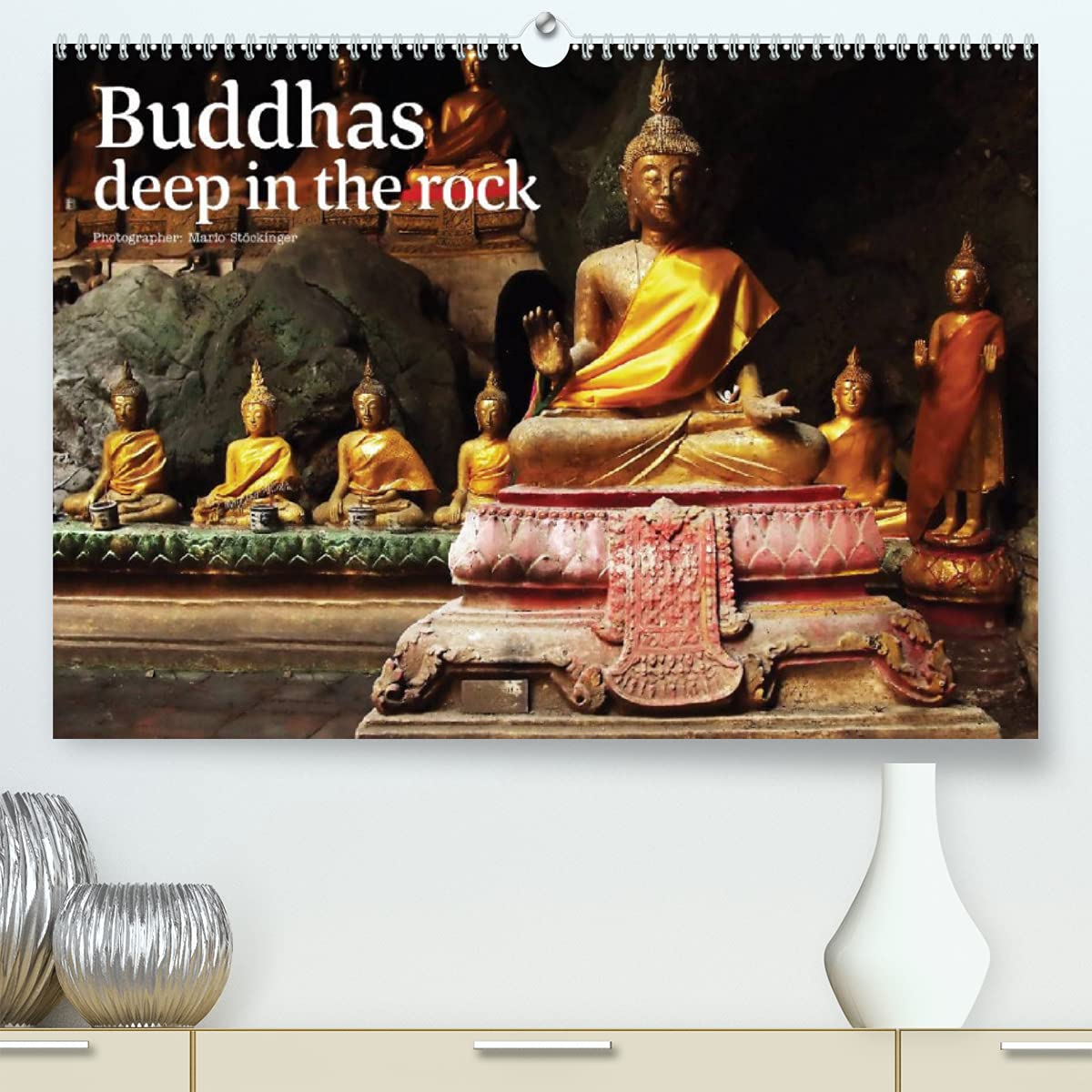 Buddhas deep in the rock (Premium, hochwertiger DIN A2 Wandkalender 2022, Kunstdruck in Hochglanz): Mysterious looking Buddha cave in central Thailand (Monthly calendar, 14 pages ) Film, Art & Culture