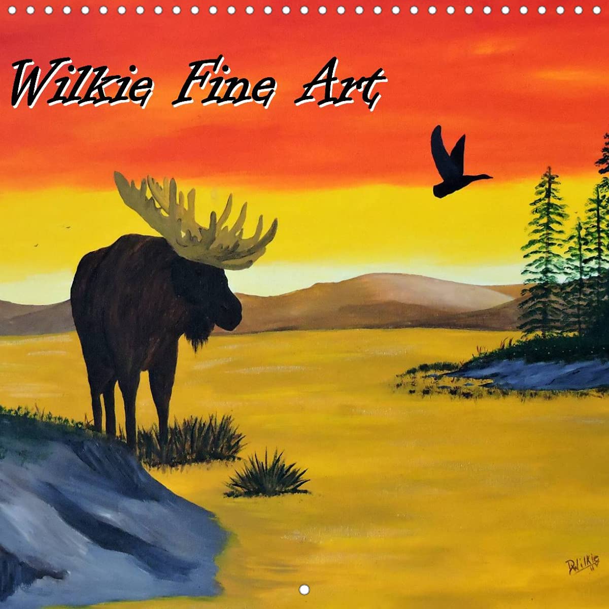 Wilkie Fine Art Canada (Wall Calendar 2022 300 × 300 mm Square): Featuring The Art Of Doug Wilkie (Monthly calendar, 14 pages ) Leisure, Home & Garden