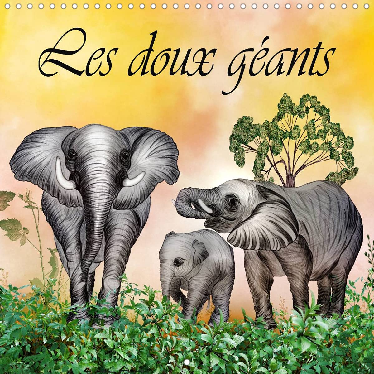 Les doux géants (Calendrier mural 2022 300 × 300 mm Square): Dessins au crayon de couleur (Calendrier mensuel, 14 Pages ) Film, Art & Culture