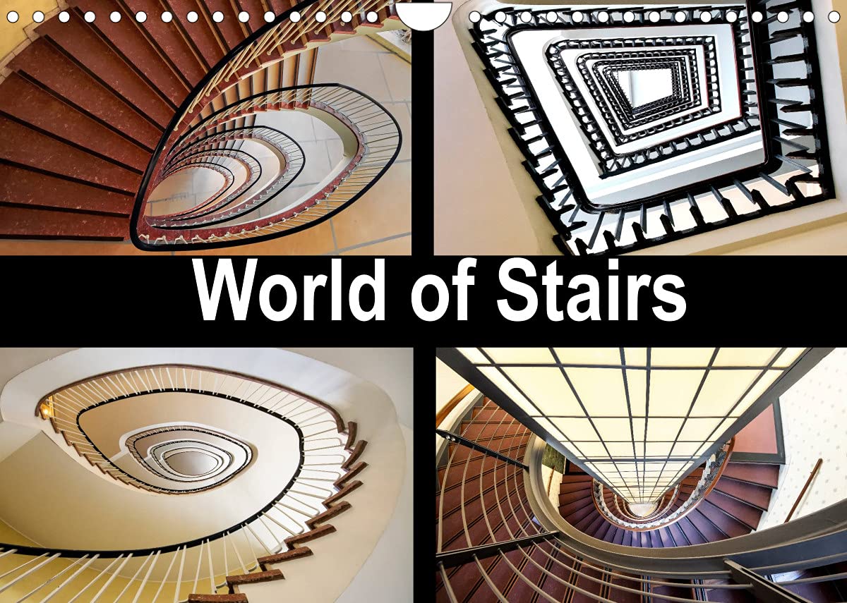 World of Stairs (Wall Calendar 2022 DIN A4 Landscape): A fascinating selection of architectural masterpieces. (Monthly calendar, 14 pages ) Film, Art & Culture