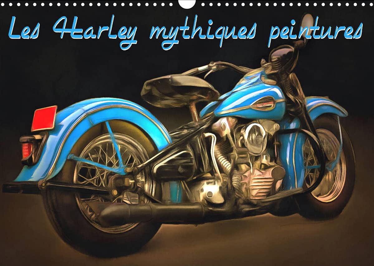 Les Harley mythiques peintures (Calendrier mural 2022 DIN A3 horizontal): Série de 12 peintures d'une sélection des plus belles Harley-Davidson rétro. (Calendrier mensuel, 14 Pages ) book