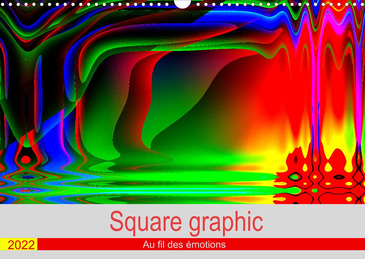 Square graphic (Calendrier mural 2022 DIN A3 horizontal): Des formes abstraites aux couleurs intenses (Calendrier mensuel, 14 Pages ) book