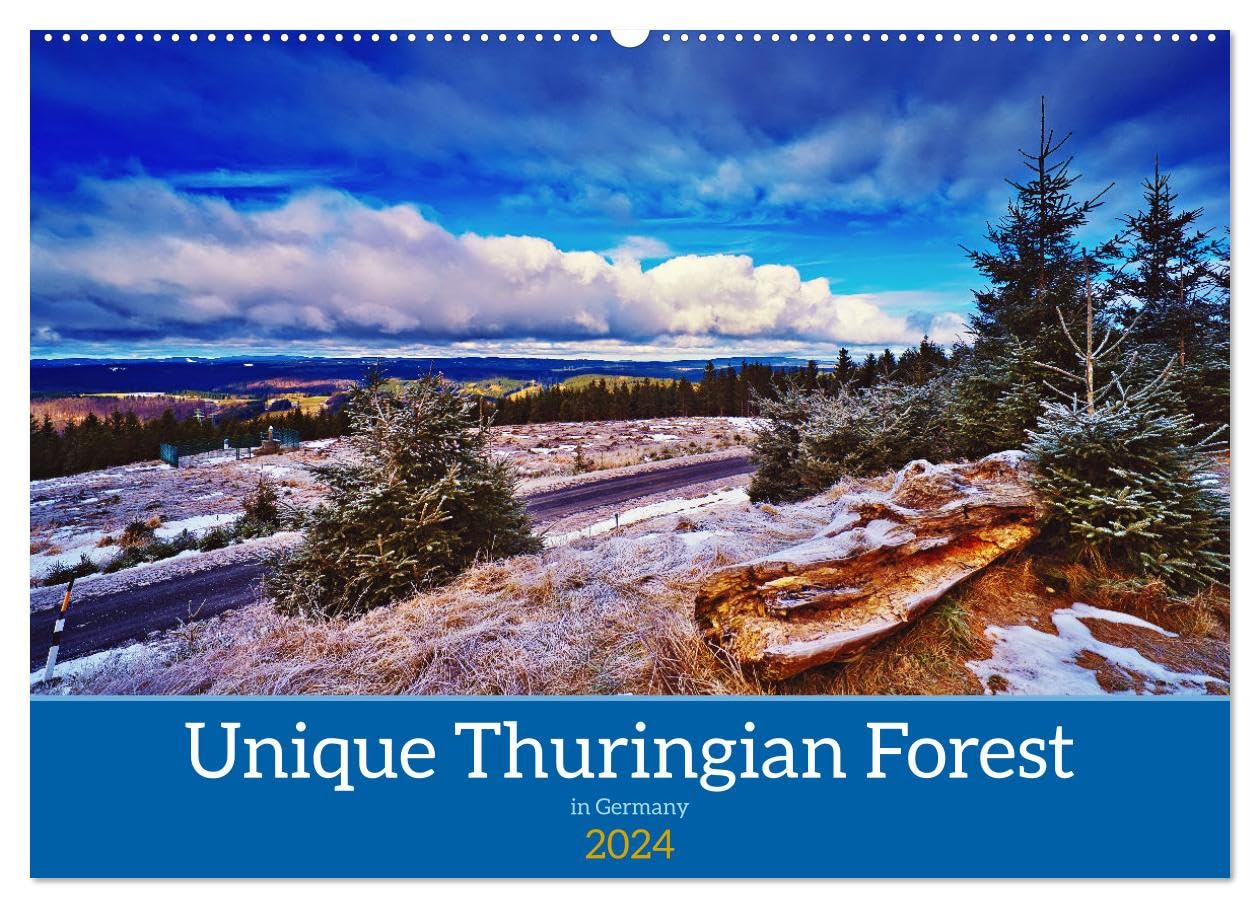 Unique Thuringian Forest (Wandkalender 2024 DIN A2 quer), CALVENDO Monatskalender Books