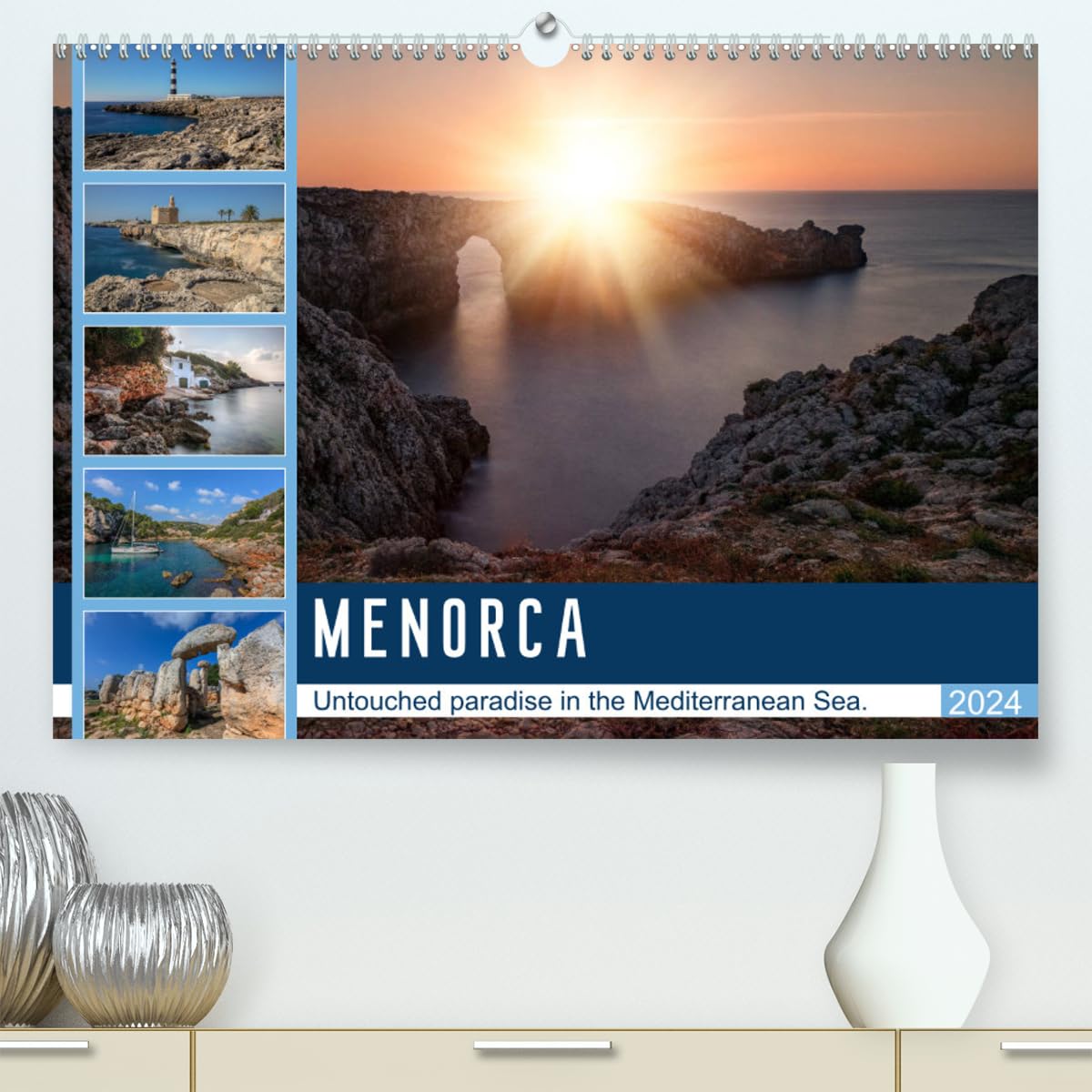 Menorca Untouched paradise in the Mediterranean Sea (hochwertiger Premium Wandkalender 2024 DIN A2 quer), Kunstdruck in Hochglanz Books