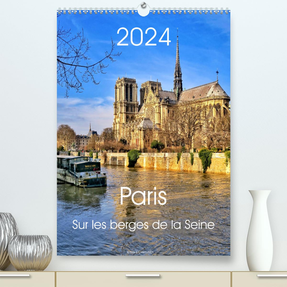 Paris Sur les berges de la Seine (hochwertiger Premium Wandkalender 2024 DIN A2 hoch), Kunstdruck in Hochglanz Books
