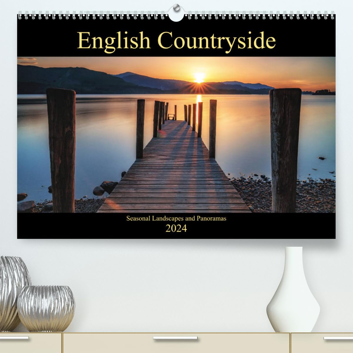 English Countryside (hochwertiger Premium Wandkalender 2024 DIN A2 quer), Kunstdruck in Hochglanz Books