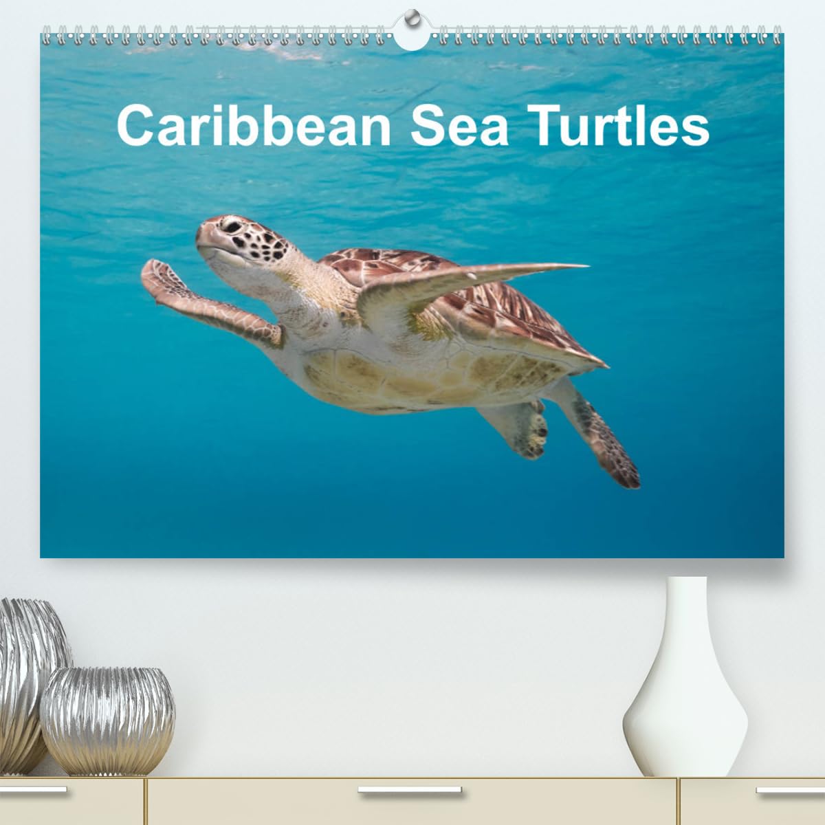 Caribbean Sea Turtles (hochwertiger Premium Wandkalender 2024 DIN A2 quer), Kunstdruck in Hochglanz Books